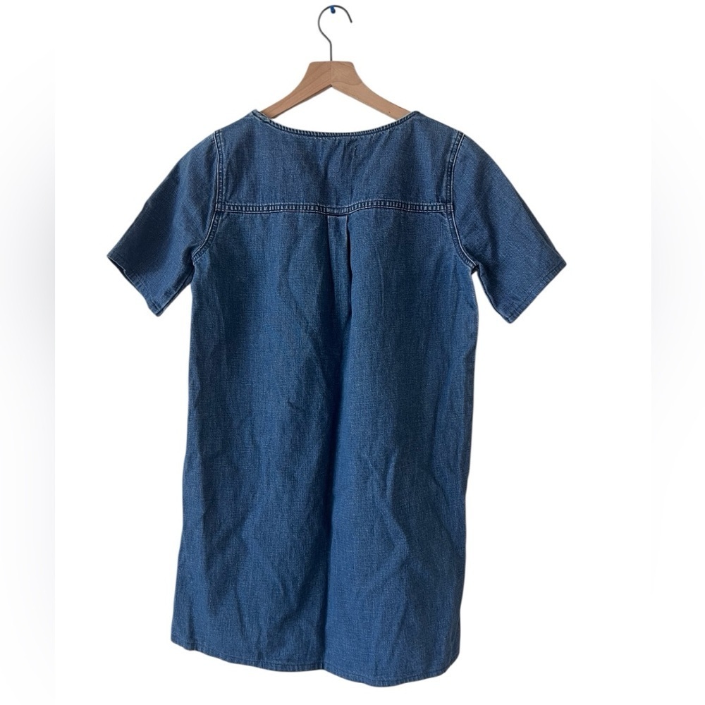 Madewell Blue Denim Short Sleeve Dress Size S - Picture 8 of 11